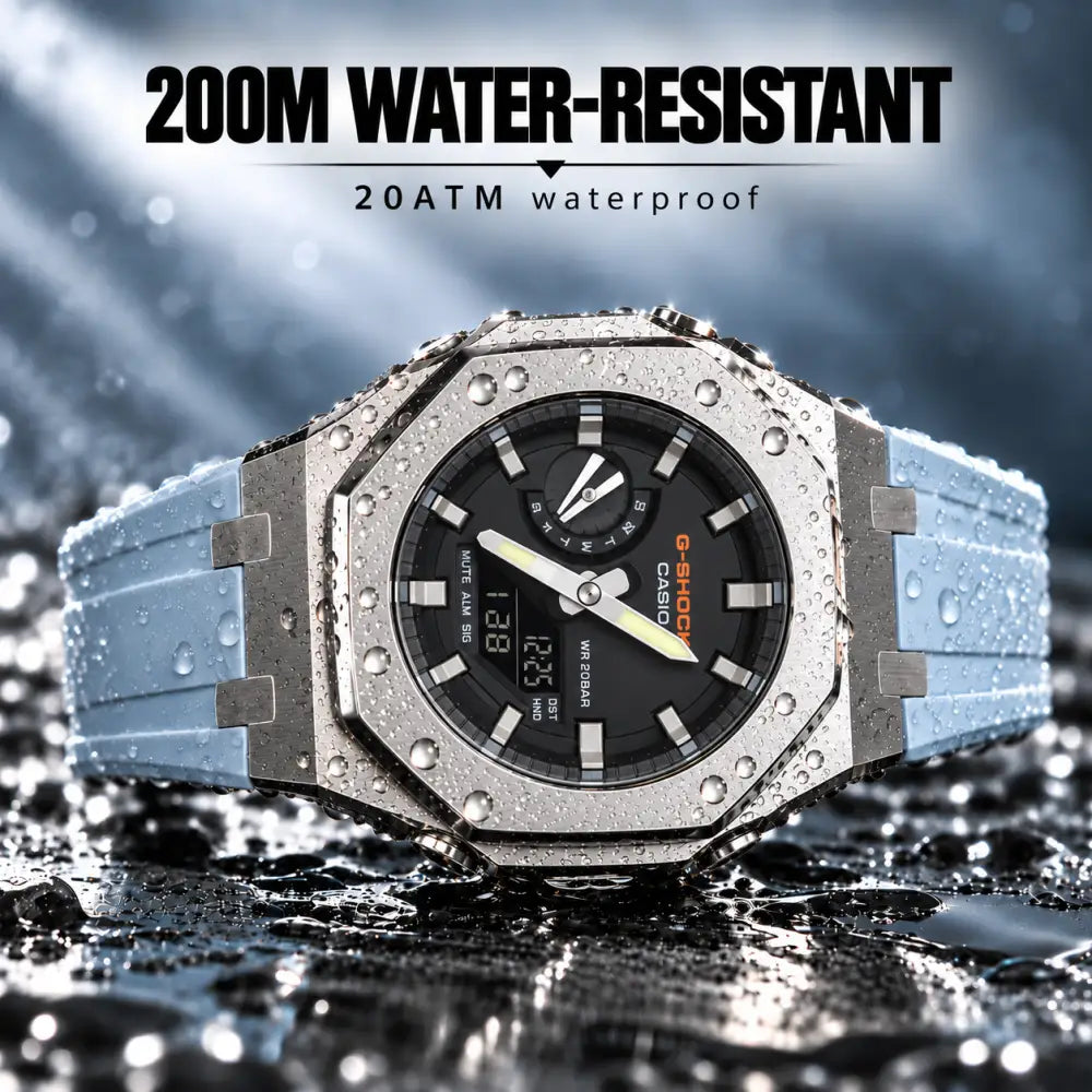 CasiOak Custom Watch – Nardo Grey - G-Shock GA2100 Mod