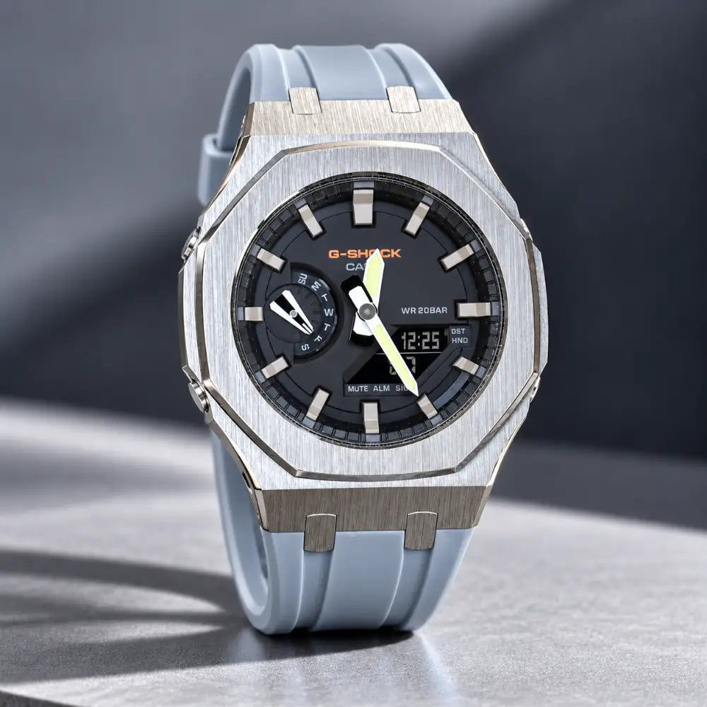 CasiOak Custom Watch – Nardo Grey - G-Shock GA2100 Mod