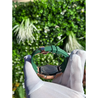 Montre CasiOak Custom – Rose Gold Green Edition Bluetooth - Mod G-Shock GA2100