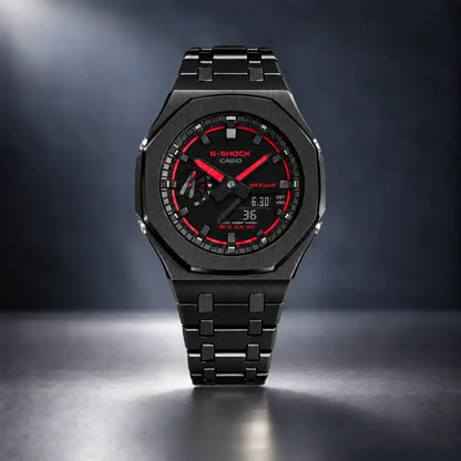 Casio G-Shock Mod Watch - Rose Gold Red - GA-2100 Custom Casioak