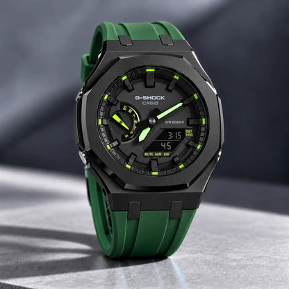 Casio G-Shock Mod Watch - Royal Green - GA-2100 Custom Casioak