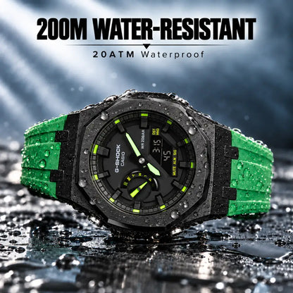 Casio G-Shock Mod Watch - Royal Green - GA-2100 Custom Casioak