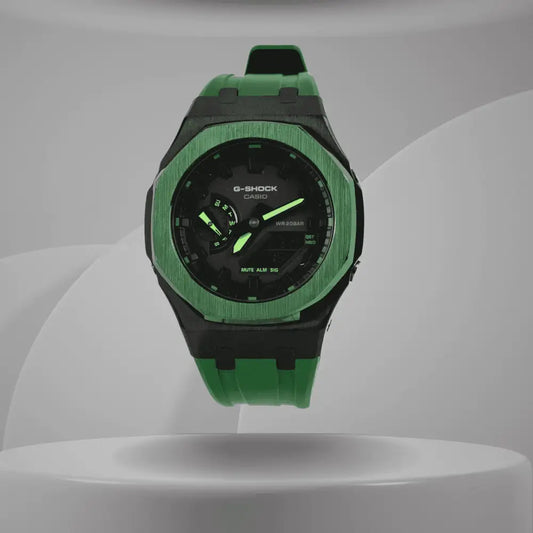 Casio G-Shock Mod Watch - Royal Green - GA-2100 Custom Casioak