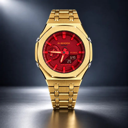 Montre CasiOak Custom – Gold Red - Mod G-Shock GA2100