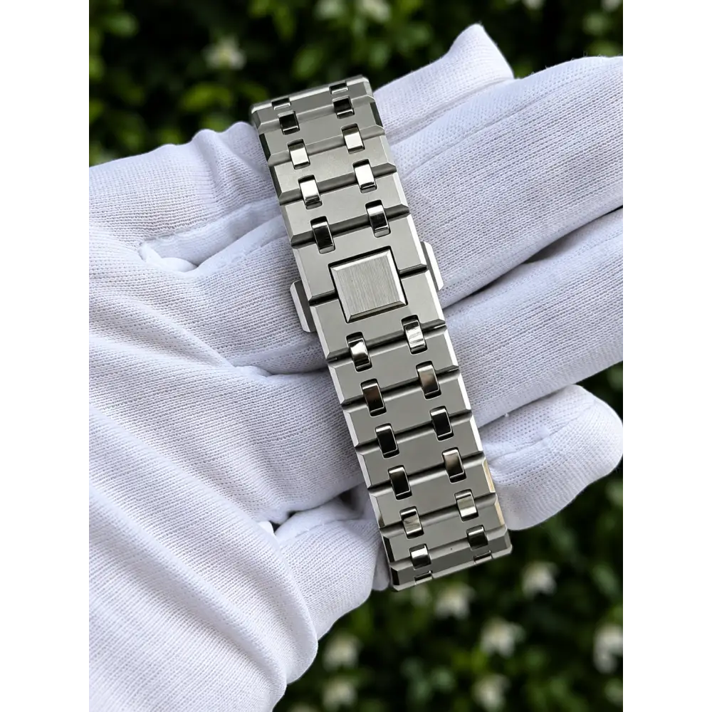 Montre CasiOak Custom – Silver White Blue Mirror Polish - Mod G-Shock GA2100 