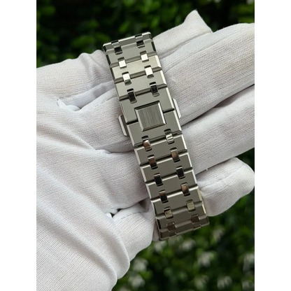 Montre CasiOak Custom – Silver White Blue Mirror Polish - Mod G-Shock GA2100