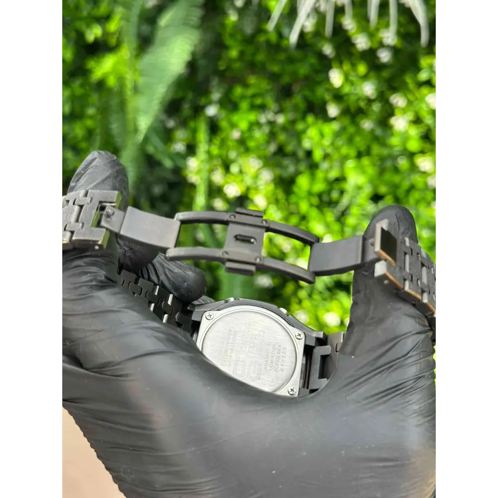 Casio G-Shock Mod Watch - Silver White Frosted - GA-2100 Custom Casioak