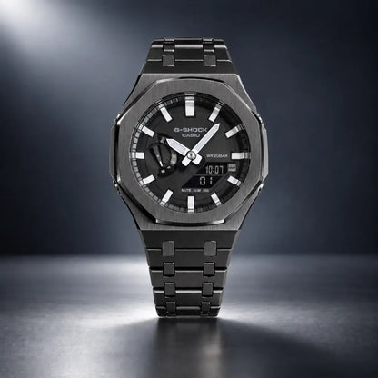 Casio G-Shock Mod Watch - Silver White - GA-2100 Custom Casioak