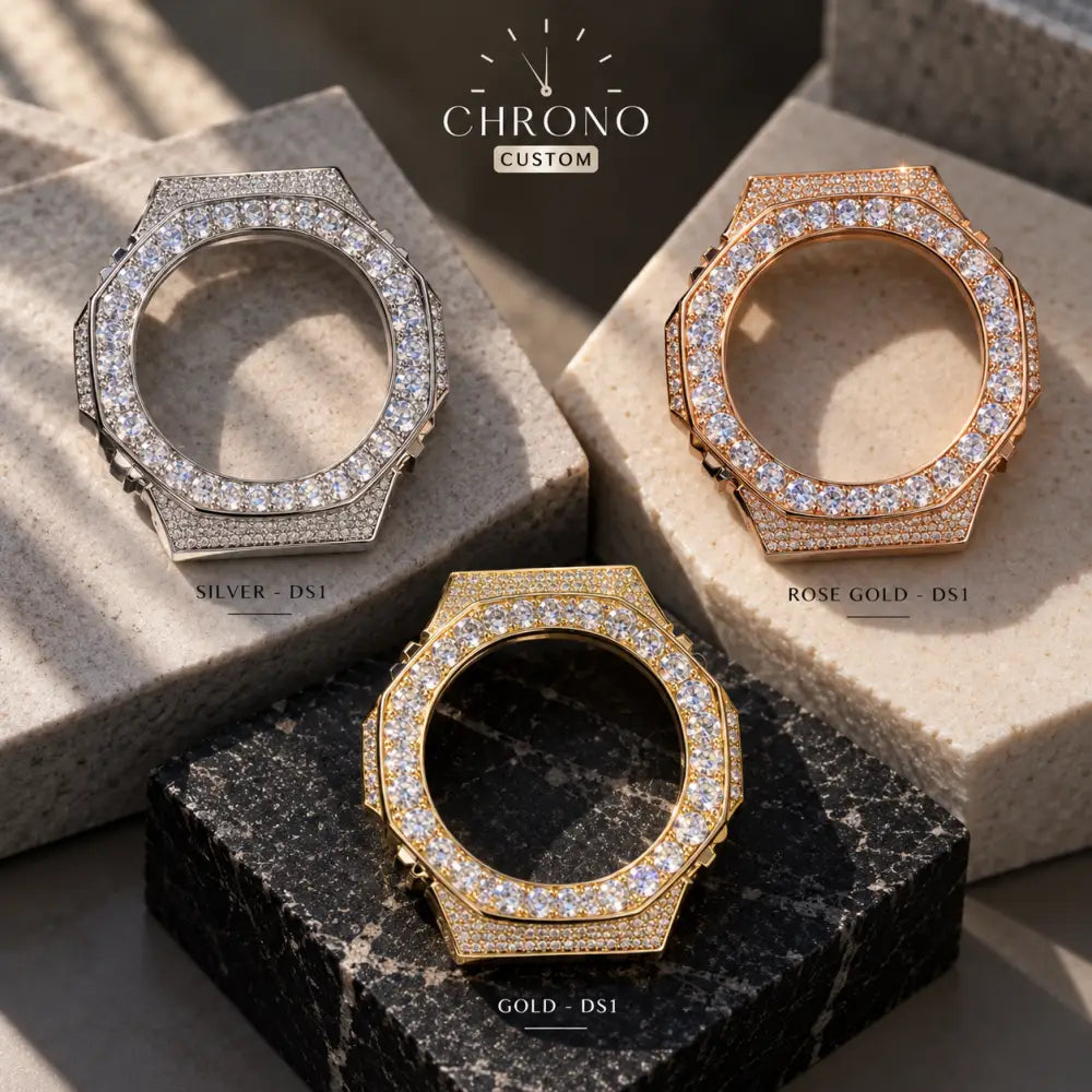 Montre G-Shock Custom Hip Hop – Moissanite 925 IcedOut - Luxury Mod GA2100