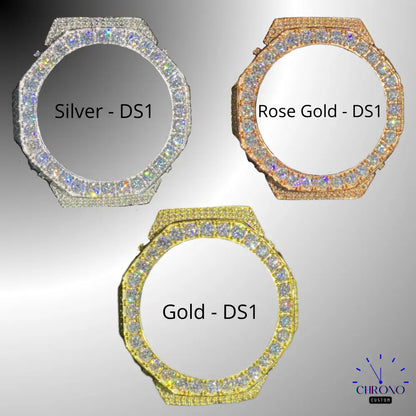 Montre G-Shock Custom Hip Hop – Moissanite 925 Full Silver IcedOut - Luxury Mod GA2100