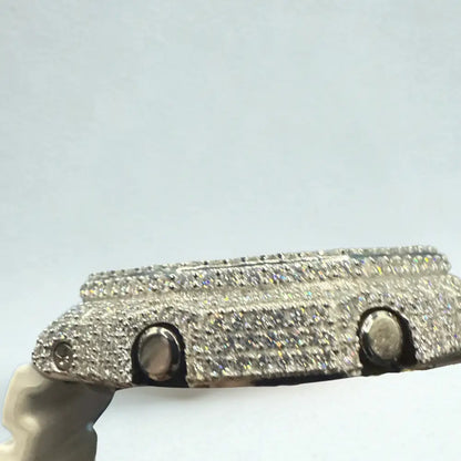 Montre CasiOak Custom Hip Hop – Moissanite 925 Silver Iced Luminous Dial - Mod G-Shock GA2100