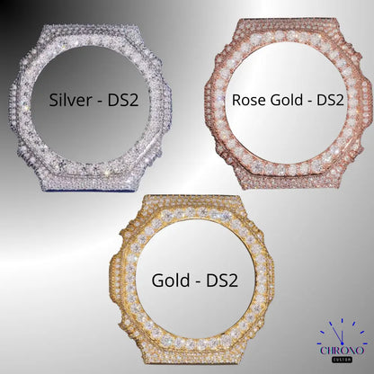 Montre G-Shock Custom Hip Hop – Moissanite 925 Silver IcedOut White Dial - Luxury Mod GA2100